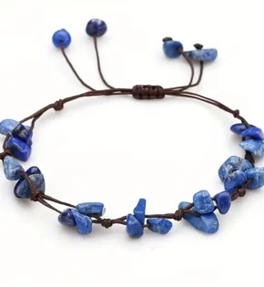 Нежна гривна от камък "лапис лазули" 1153